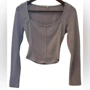 Lush Women’s Pastel Purple Corset Crop Top Size XS